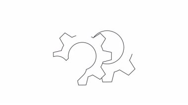 Sevgi, duygu ve teknolojik gelişimin kesişimini temsil eden kalp ve dişlileri birleştiren basit ama güçlü bir illüstrasyon..