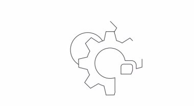 Vites ve kilit tasviri, güvenli ayarlar ve sistem korumasını sembolize ediyor. Teknoloji, güvenlik ve gizlilik kavramları için ideal.