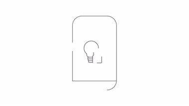 Bir akıllı telefon, dijital çağda fikirlerin ve fikri mülkiyetin korunmasını sembolize eden, bir kilit ile bir ampul simgesi sergiliyor..