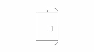 Teknoloji ve pazarlama içeriği için uygun olan mobil bir cihazda ses arama kullanımında azalan bir eğilimi gösteren bir illüstrasyon.