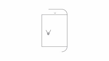 Bu canlandırılmış simge, ticari zorlukları ve dijital pazarlama stratejilerini resmetmek için ideal akıllı telefonlarda azalan uygulama analizlerini görselleştirir.