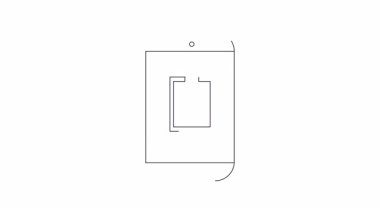 Ayarlama simgesi olan bir akıllı telefonun temiz ve basit bir animasyonu. Teknoloji veya uygulamayla ilgili içerik için mükemmel.