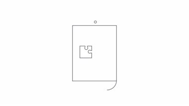 Bir bulmaca oyunu gösteren basit bir cep telefonu çizimi, dijital eğlenceyi ve hareket halindeki problem çözmeyi simgeliyor.