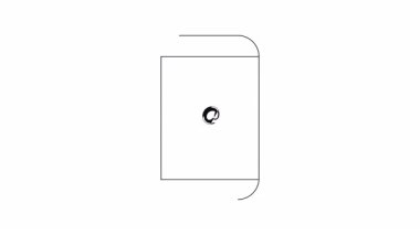 Uygulama geliştirme için animasyon telefon ayarları simgesi. Çeşitli mobil uygulamalar ve kullanıcı arayüzü tasarımları için özelleştirilmesi kolay.