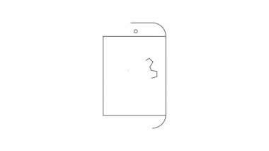 Ayarlama ekipmanları ve küreleri olan animasyon akıllı telefon simgesi. Uygulama özelleştirme, teknoloji ayarları ve mobil teknoloji kavramlarını temsil eder.