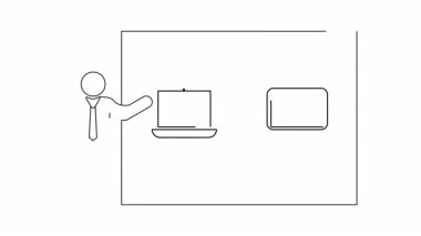 Dizüstü bilgisayarlar arasındaki veri transferini gösteren, bir iş ortamında bağlantı ve işbirliğini vurgulayan bir sunum. Ağ çözümleri ve veri yönetimi için ideal.