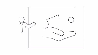 Kırık bir anahtarın bir elde sunulduğunu gösteren bir sunum problem çözme ve iş stratejisini sembolize ediyor. Çözümleri ve zorlukları göstermek için ideal.