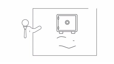 Güvenlik ve mali güvenliği simgeleyen, güvenli ve eli olan bir kişinin sunumu..