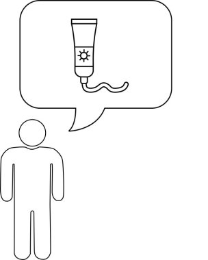 Bir insan, cildini güneşin zararlı ışınlarından korumak için güneş kremini düşünür. Bu görüntü güneş güvenliğini ve cilt bakımını temsil ediyor..