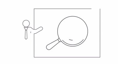 Ekranda bir güç düğmesi sunan bir kişinin sürekli çizdiği çizgi. Teknoloji, iş veya eğitim içeriği için ideal.