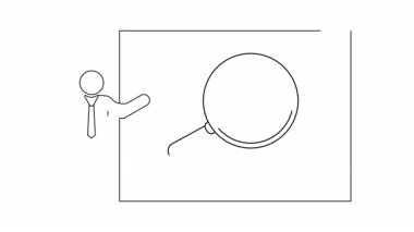 X işaretli bir tahtayı gösteren bir sunucu çizgisi çizimi, olumsuz sonuçları veya reddedilmeyi sembolize ediyor.