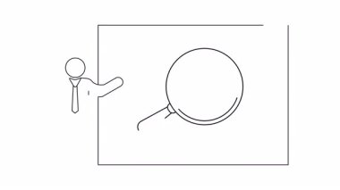 Çevresel farkındalığı ve ekolojik prensipleri vurgulayan bir adam beyaz tahtada bitki bilimi konsepti sunuyor..