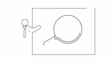 Eğitici veya öğretici videolar için ideal olan testere aracının kullanımını açıklayan bir satır sanatı sunumu.