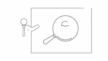 Büyüteç altındaki kalp şeklindeki kilidi gösteren bir sunum slaytı, aşkı, güvenliği ve ilişkileri simgeliyor..