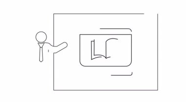 Çevrimiçi eğitim hakkında bir sunum, dijital platformlar aracılığıyla modern öğrenme yöntemlerinin ve bilginin paylaşımının sergilenmesi. Eğitim içeriği ve teknoloji tartışmaları için ideal.