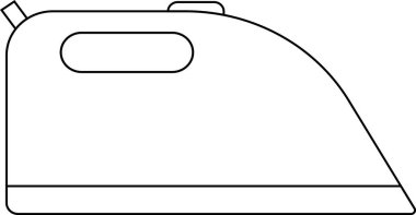 Simgeler ya da tasarım elementleri için mükemmel olan basit siyah beyaz çizgili bir elbise demiri..