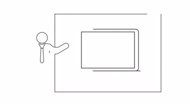 Dizüstü bilgisayar ekranında piyasa düşüşünü gösteren finansal bir sunumu gösteren kesintisiz bir çizgi.