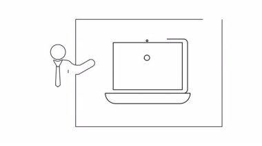 Hukuki konularla ilgili bir sunum, dizüstü bilgisayarın ekranında adalet terazileri gösteriliyor. Hukuk, eğitim ve iş içeriği için ideal.