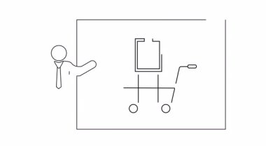 Bir alışveriş arabası ve listeyi gösteren bir iş sunumu, strateji, planlama ve perakende konseptleri için ideal. İş ve pazarlama içeriği için mükemmel.