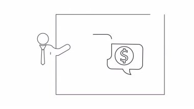 Finansal büyüme, yatırım ve stratejik planlamaya odaklanan basit bir iş sunumu taslağı. İş, finans ve eğitim içeriği için ideal.