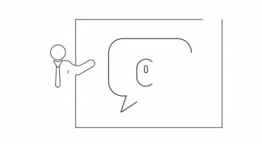 Bilgisayar faresi teknolojisi üzerine basit bir çizgi çizimi, eğitici veya bilgilendirici içerik için ideal. Temiz ve minimalist tasarım.