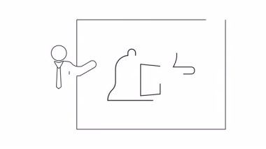 Bildirimlerin önemini açıklayan basit bir sunucu çizimi ve bir zil ve bir başparmak ile gösterilen olumlu geri bildirim.