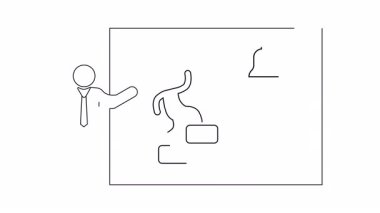 Bir kişinin çan çalma basamaklarını tırmanmasını gösteren bir sunum, başarıyı ve hedef başarısını sembolize ederken, sunucu süreci açıklıyor.