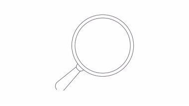 Bir büyüteç, bu animasyondaki metal blokları çeken bir mıknatısı inceler. Bilim, eğitim veya teknoloji projeleri için mükemmel.