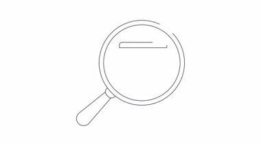 Bir büyüteç, bu animasyondaki bir fırının üzerindeki tencereye odaklanır. Yemek, yemek ya da mutfakla ilgili projeler için mükemmel..