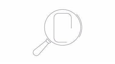 Bir büyüteç akıllı telefondaki bir uçak simgesine odaklanarak, uçuş arama ve seyahat planlarını sembolize eder..