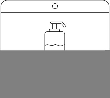 Bir bilgisayar ekranında kişisel bakım ürünleri ve sağlık farkındalığı için çevrimiçi alışverişi teşvik eden bir hijyen ürünü gösterilir..