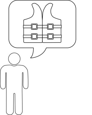 Bir kişi can yeleği düşünüyor, su güvenliğinin önemini ve su aktivitelerine hazırlık durumunu vurguluyor..