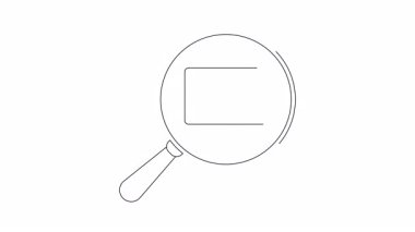 Bir büyüteç içinde indirme oku olan bir dizüstü bilgisayarın canlandırılmış simgesi, indirme aramasını sembolize eder.