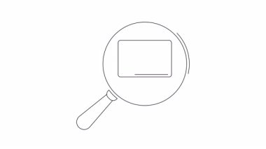 Bir büyüteç, yüzdelik bir sembol gösteren, çevrimiçi indirimli arama ve anlaşmaları temsil eden bir dizüstü bilgisayara odaklanır.