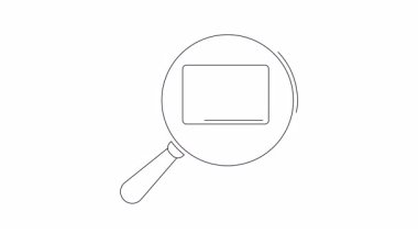 Bir büyüteç, bir dağıtım kamyonunu gösteren dizüstü bilgisayara odaklanıyor, online dağıtım izleme ve lojistiği simgeliyor.