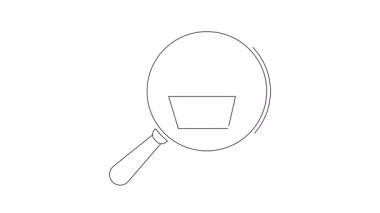 Büyüteç altındaki elmas ve alışveriş arabasının basit bir animasyonu. E-ticaret, lüks mallar ya da en iyi anlaşmaları bulmak için mükemmel..