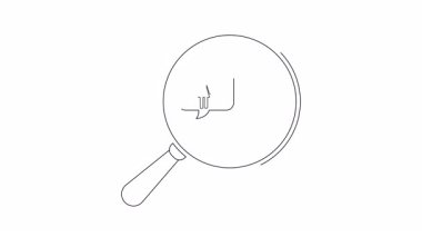 Bir büyüteç, finansal kararların ve kişisel finans yönetiminin dikkatli analizini sembolize eden bir kişi ve bir dolar işaretine odaklanır..