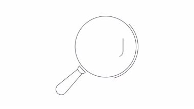 Büyüteç ve hoparlör sembolü içeren animasyon ses arama simgesi. Sesle ilgili projeler ve sunumlar için mükemmel.