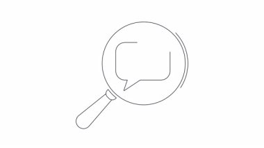 Bir büyüteç bu basit animasyonda hesap makinesi simgesini ortaya çıkarır. Finans, muhasebe veya araştırma temalı projeler için mükemmel.