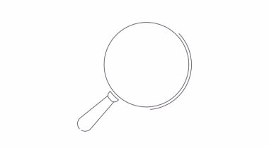 Güvenlik odağı ve soruşturmayı sembolize eden bir büyüteç içindeki hareketli CCTV izleme ikonu. Güvenlikle ilgili içerik için ideal.