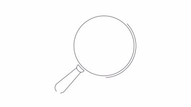 Bir büyüteç bir yaprak ikonu üzerine odaklanır, çevresel araştırmayı, sürdürülebilirliği ve çevre dostu çözümler arayışını sembolize eder. Temiz, minimalist tasarım.