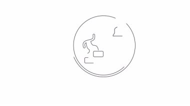 Bir büyüteç, başarı ve hedefleri sembolize ederek bir çana doğru merdivenleri tırmanan bir figüre odaklanır..