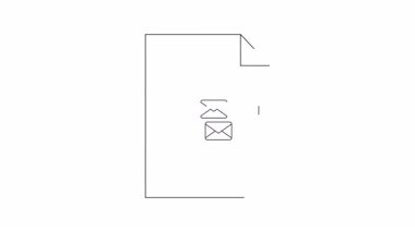 E-posta pazarlamasının gösterimsel temsili, bir mıknatıs gösterimi e-posta sembolleri çekme, lider nesli ve müşteri ilişkilerini sembolize etme.