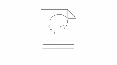 Bu videoda fikirler ve finansal kavramları temsil eden kafa ve para sembollü bir belge yer alıyor. Düşünceleri ve stratejileri belgelemek için görsel bir metafor..