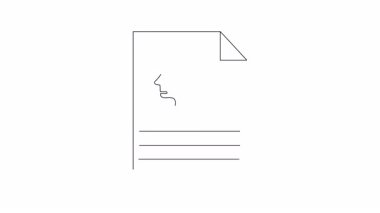 Fikirleri, düşünceleri ve belgeleri sembolize eden, beyin ve donanımlı bir belgenin basit bir çizimi. Eğitim veya iş içeriği için mükemmel.