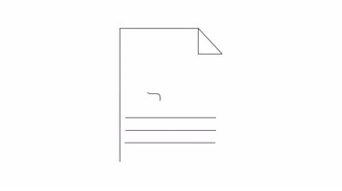 Beyin ve klasörlü basit bir belge çizimi, düşünceleri ve bilgiyi sembolize ediyor. Ruh sağlığı veya verimlilik için mükemmel.