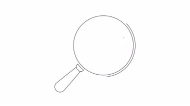 Uçuşları arayan bir büyüteçin basit bir animasyonu, konuşma baloncuğu içinde bir uçak ikonu.