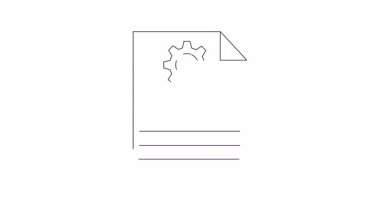 Bir fare ayarları yapılandırma dosyasının canlandırılmış simgesi, teknoloji, ayar ve özelleştirme kavramları için mükemmel.