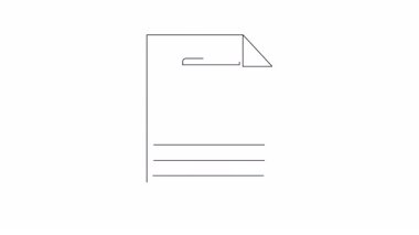 Uçak bileti ikonunun basit bir animasyonu. Seyahat, turizm ve ulaşım temaları için mükemmel. Temiz ve minimalist tasarım.