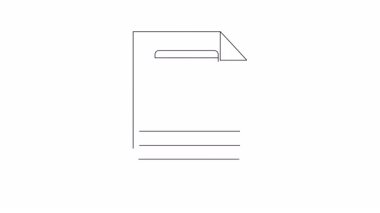 Basit satır sanatında yapılmış bir anahtar görüntüleyen bir bilgisayar ekranını gösteren bir belge illüstrasyonu.